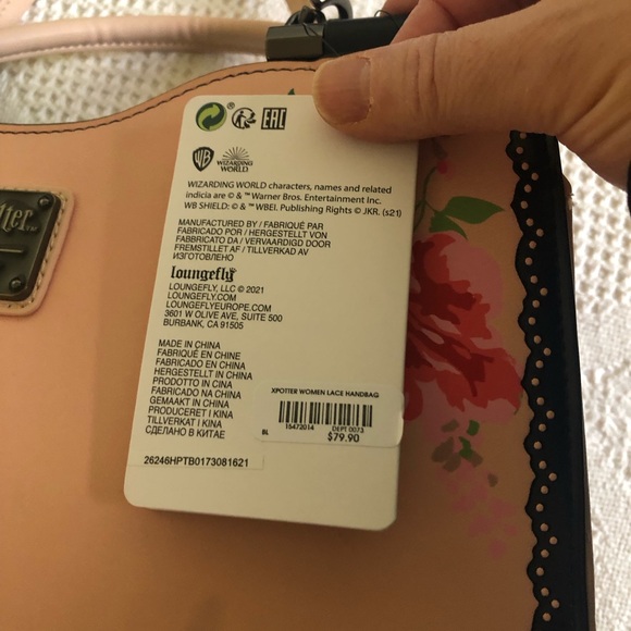 🌸Loungefly Floral Hermione and Luna large bag - Pink - Picture 12 of 12